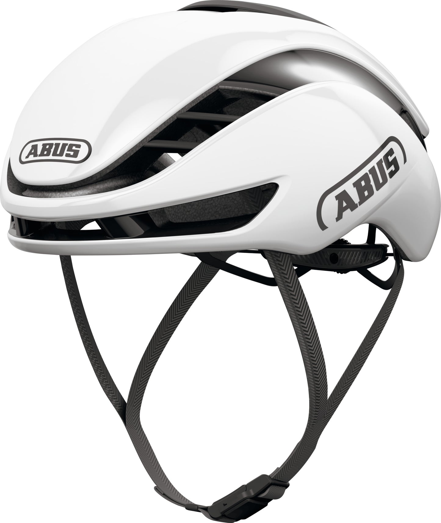 ABUS GameChanger 2.0 RF (Round Fit) Road Aero Elite Helmet in Shiny White - Unisize (Made in Italy)