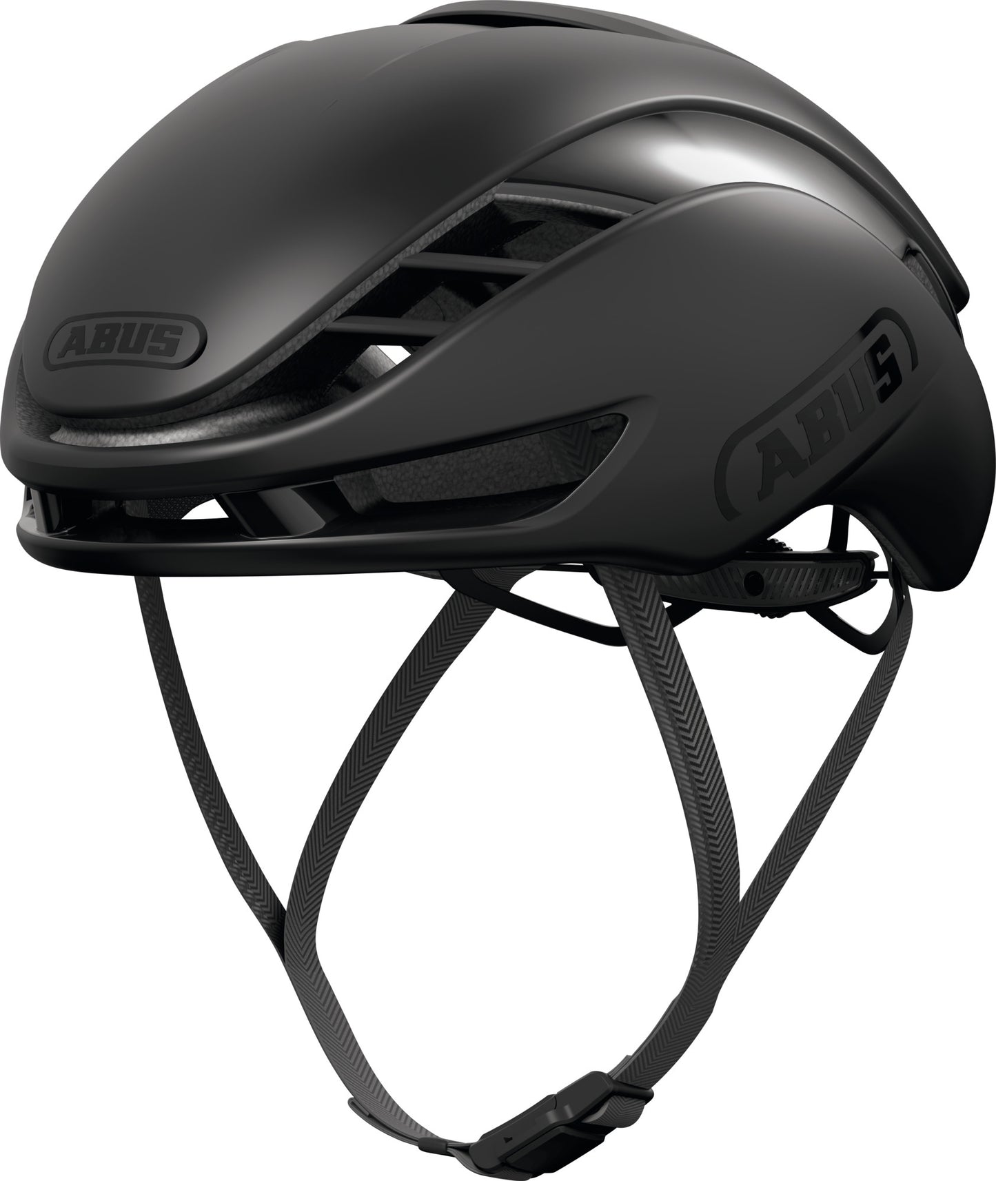 ABUS GameChanger 2.0 RF (Round Fit) Road Aero Elite Helmet in Velvet Black - Unisize (Made in Italy)