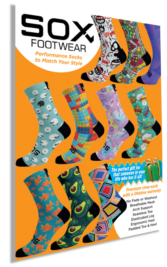Sox Footwear Window Poster