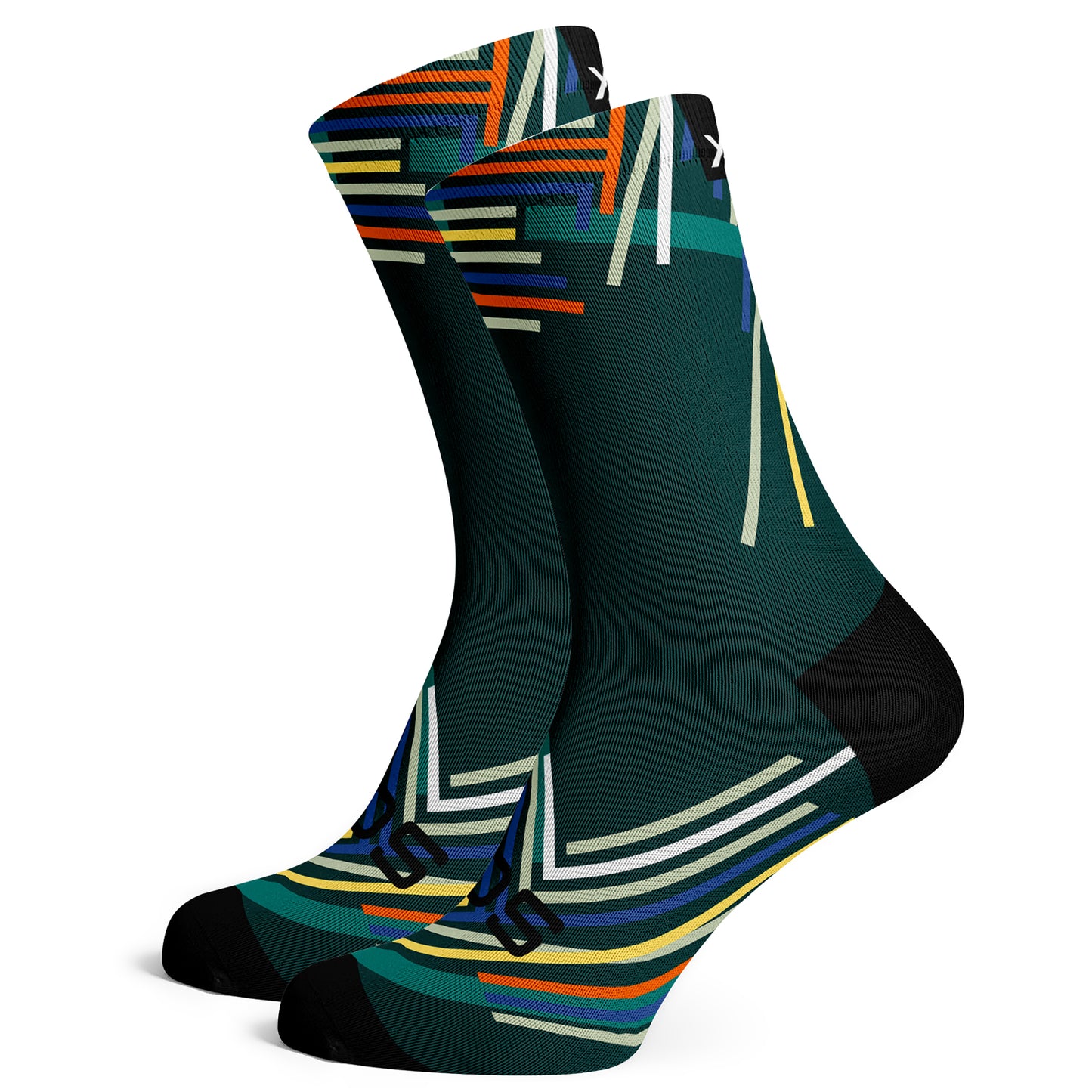 Sox Footwear Performance Teal Colours Premium Crew Socks - Large (UK 8-12)