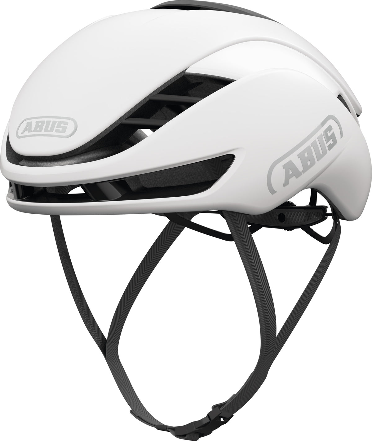 ABUS GameChanger 2.0 RF (Round Fit) Road Aero Elite Helmet in Polar White - Unisize (Made in Italy)