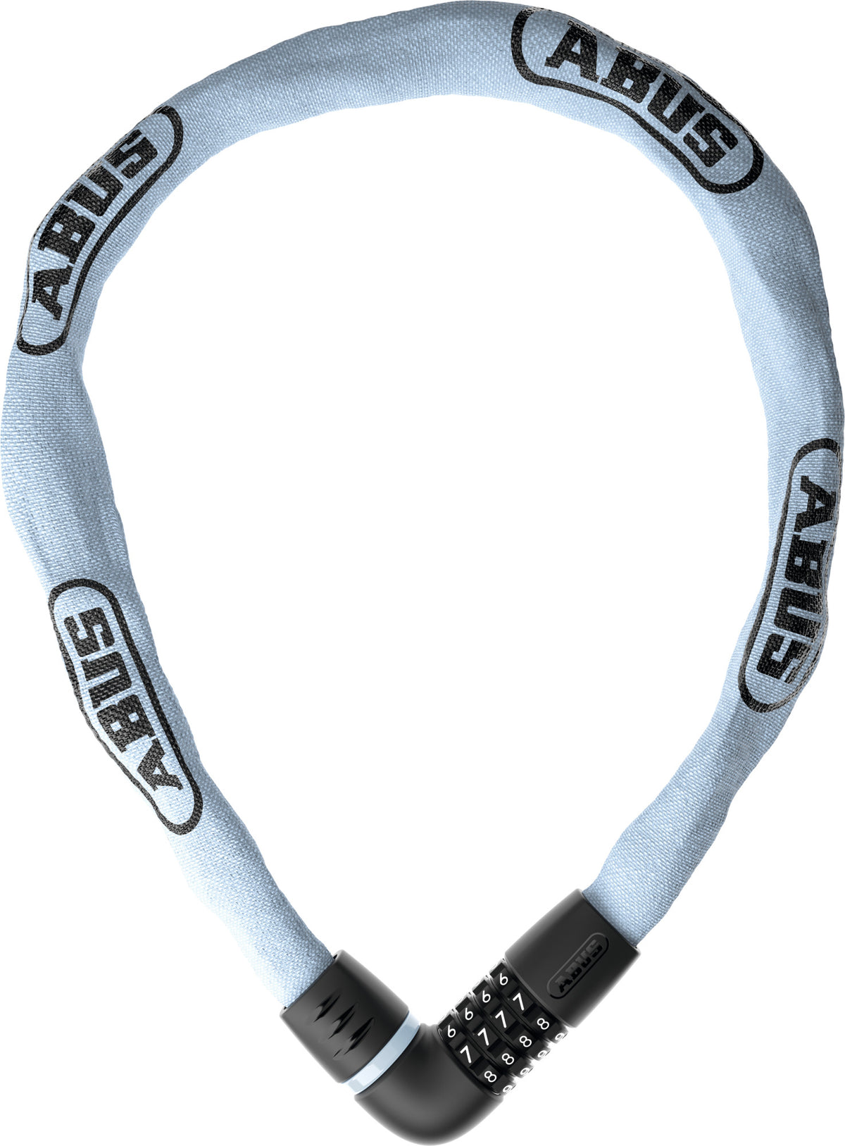 ABUS Tresor '26 - 6807C/110 Combi Chain Lock in Light Blue