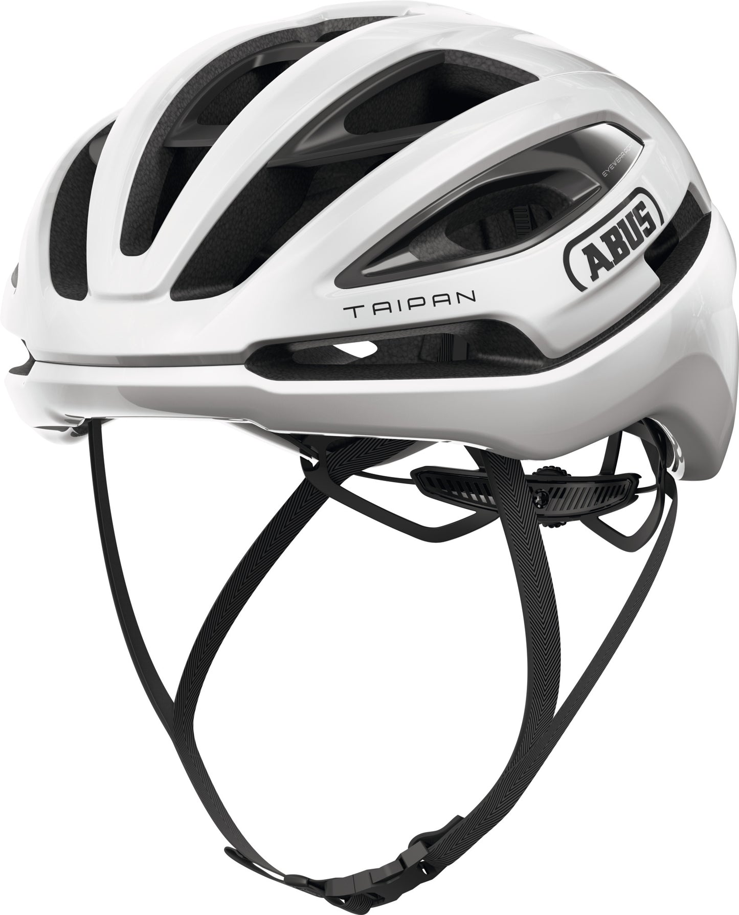 ABUS Taipan Gravel Elite Helmet in Shiny White (Made in Italy) - Large (57-61cm)