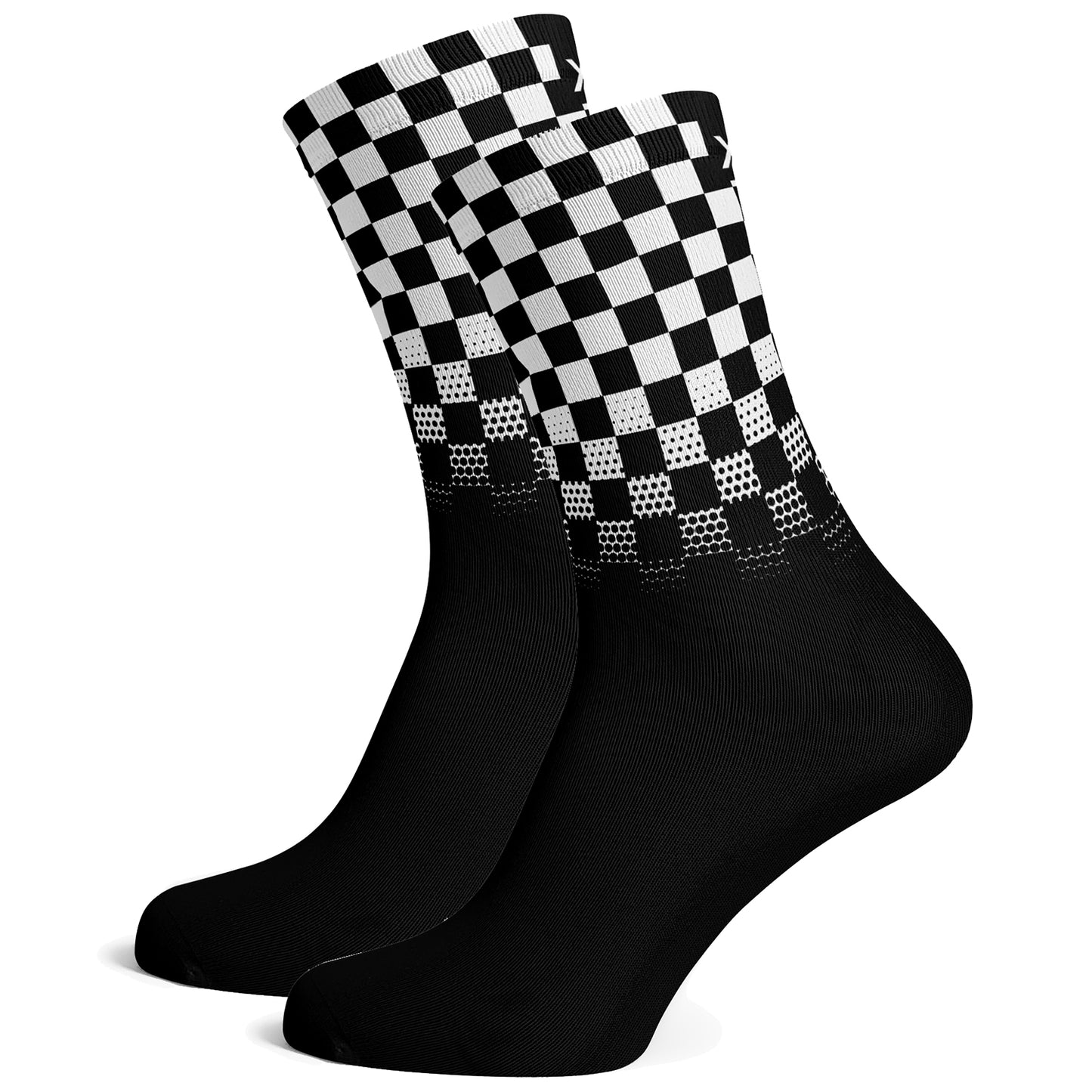 Sox Footwear Racing Flag Premium Crew Socks - Large (UK 8-12)