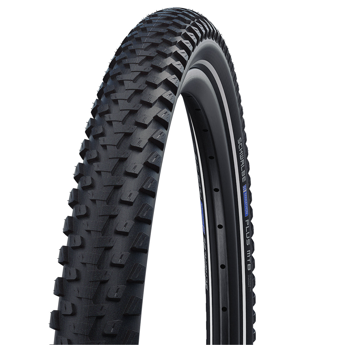 Schwalbe '26 Marathon Plus MTB SmartGuard Tyre in Black/Reflex (Wired) - 26 x 2.10"