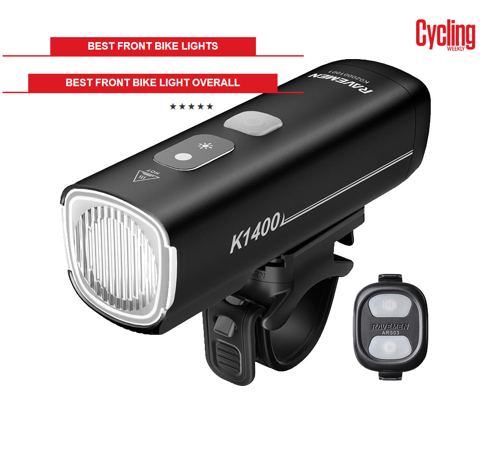 Ravemen K1400 USB Rechargeable AI Nighttime Front Light (1400 Lumens)