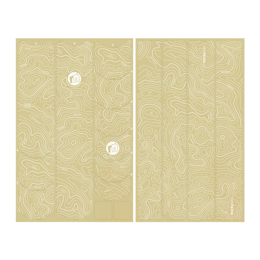 Mucky Nutz Skinz | Full Frame | Contours | White - White Gloss