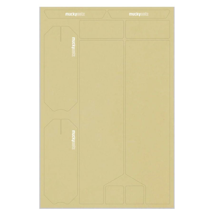 Mucky Nutz Skinz | Fork & Crank | Clear | White - White Gloss