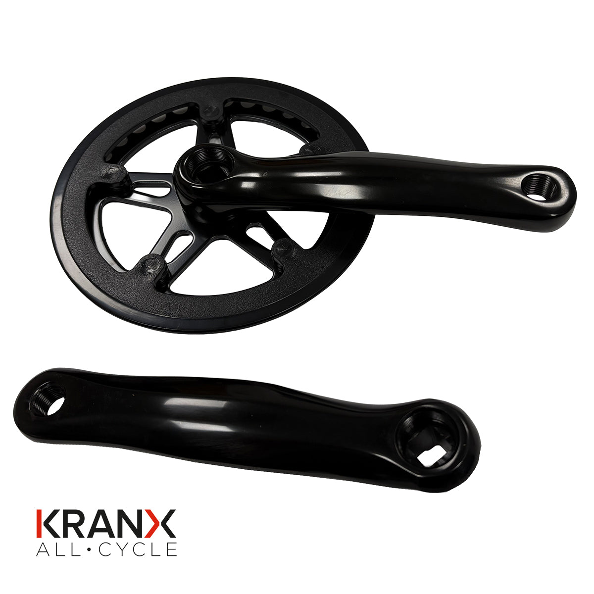 KranX 34T 152mm Junior Single Chainset in Black