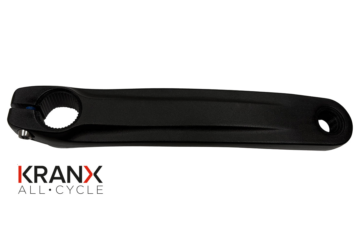 KranX Alloy L/H Crank for 2-Piece Chainset 170mm in Black