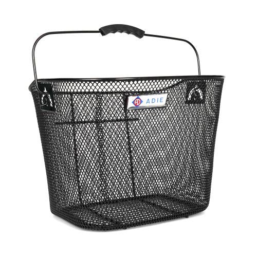 Adie Mesh Basket in Black, Includes Metal Bracket