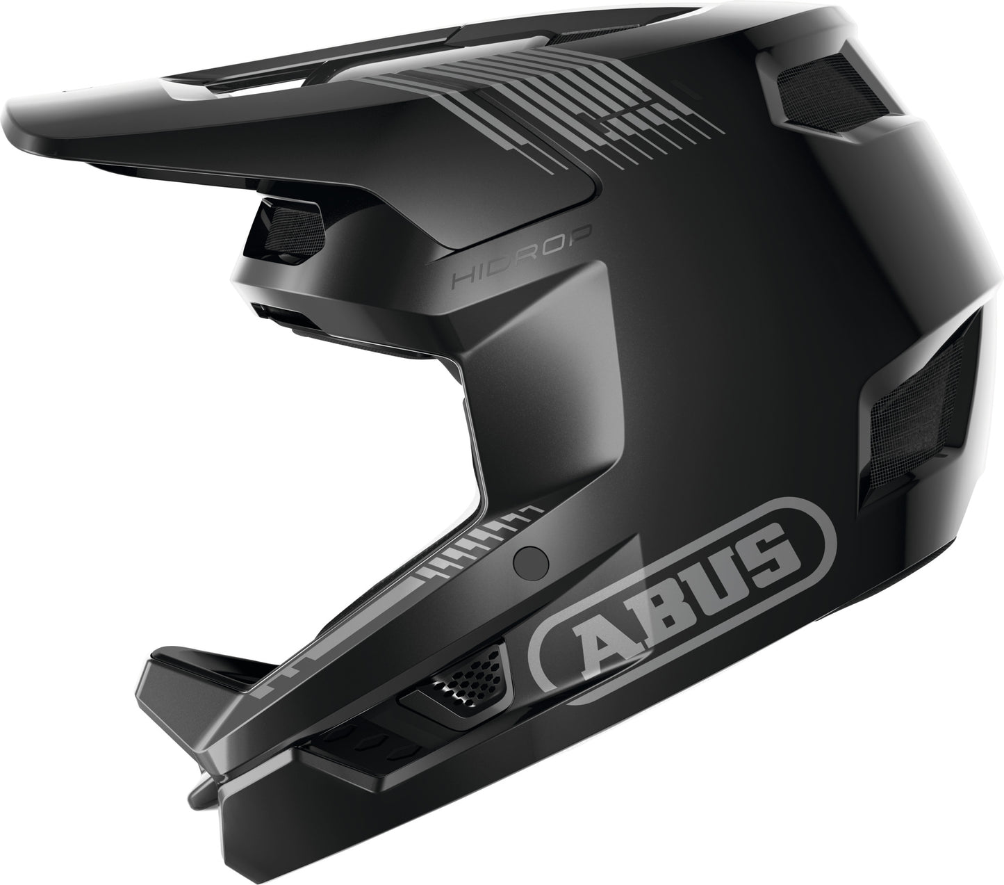 ABUS HiDrop MTB Full Face Helmet in Muted Black - Large (59-60cm)