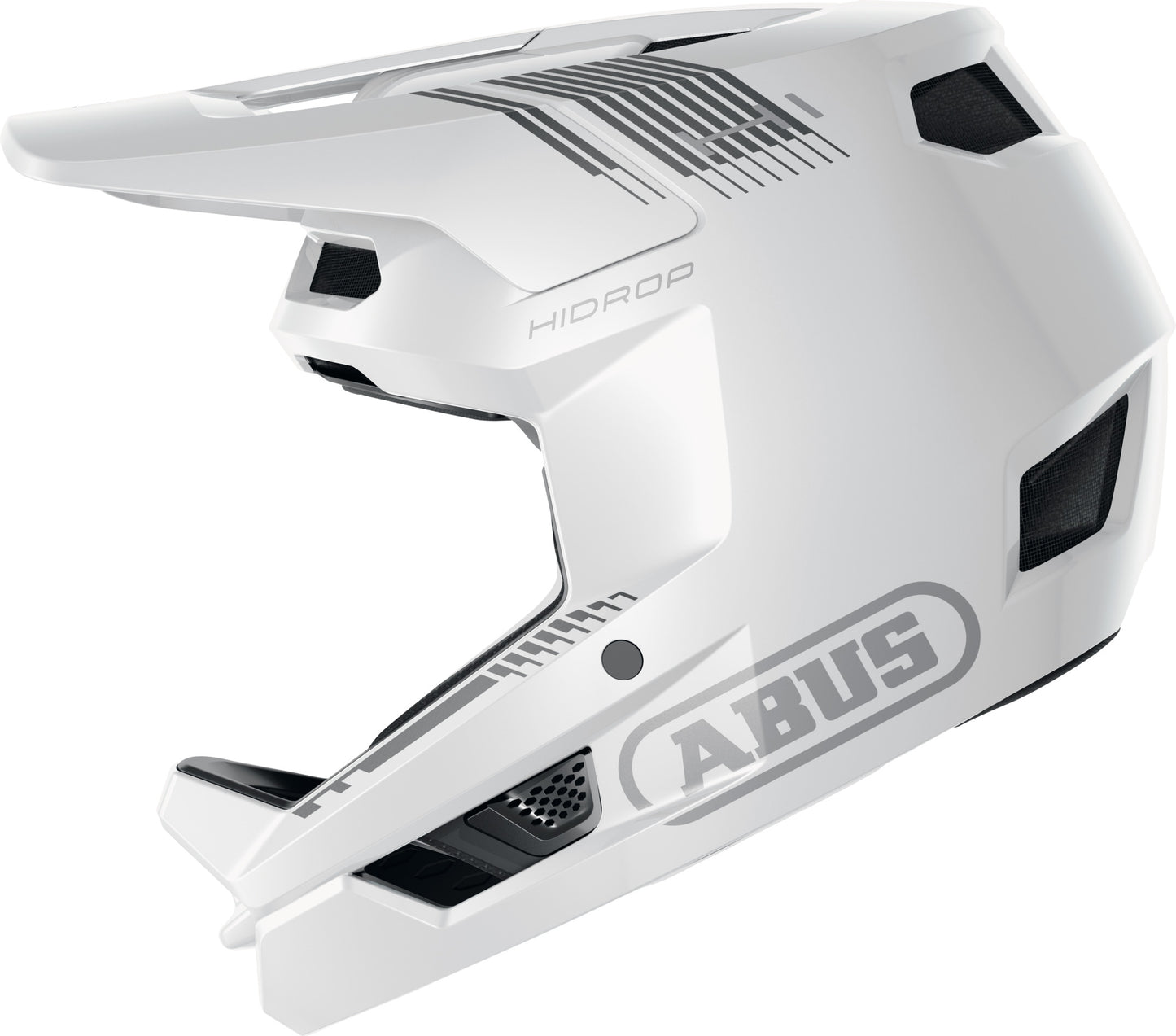 ABUS HiDrop MTB Full Face Helmet in Alpine White - Large (59-60cm)