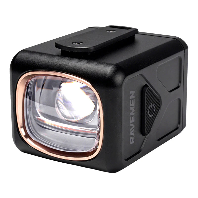 Ravemen UR1700 (1700 Lumens) USB Rechargeable Dual-Beam Front Light with Wireless Remote in Black