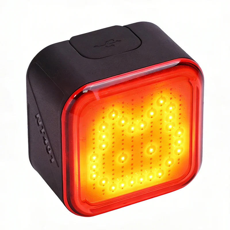 Ravemen NT401 (40 Lumens) USB Rechargeable Intelligent Custom-Design Emoji Rear Light with Brake Detection