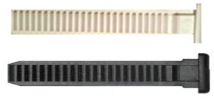 FLR Road or MTB Shoe Buckle 9cm Straps - Black