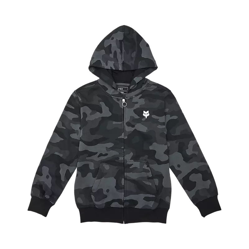 Youth Fox Head Camo Zip Hoodie