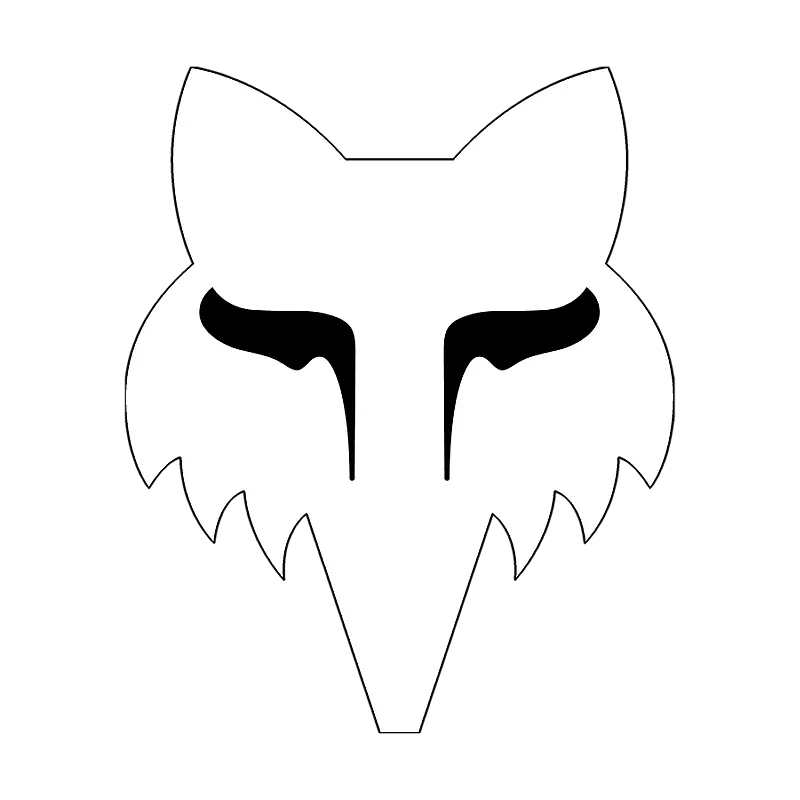 Fox Head 2.5" Sticker