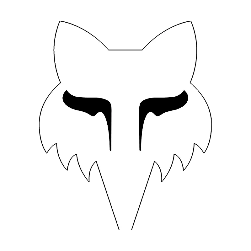 Fox Head 4" Sticker