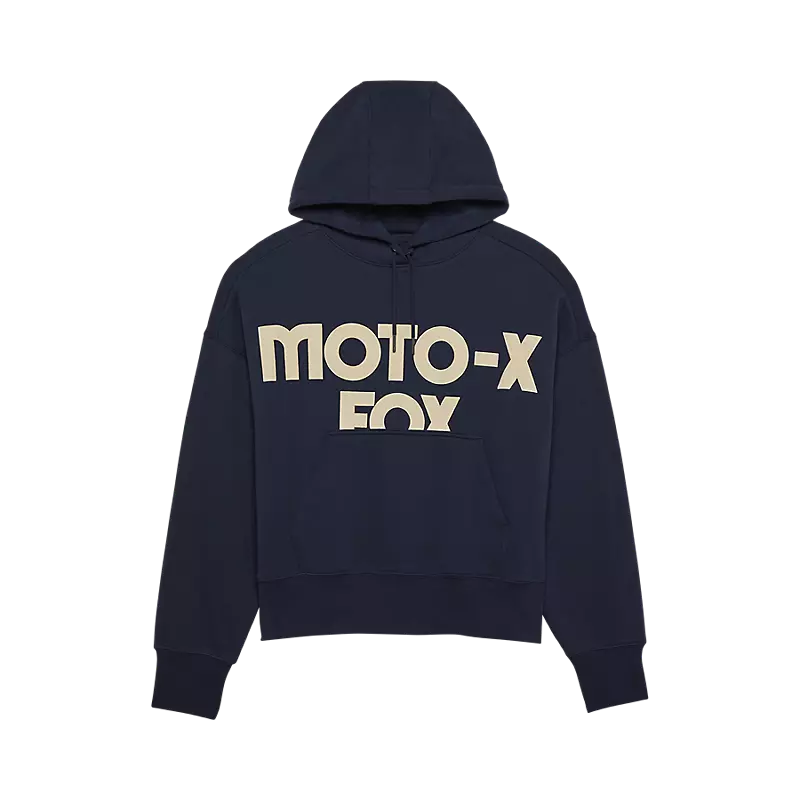 Womens Moto-X Oversized Pullover Hoodie