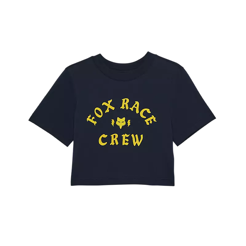 Womens Race Crew Cropped Tee
