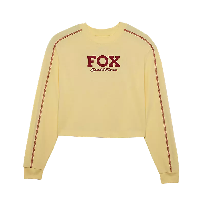 Womens Speed & Service Long Sleeve Crop Tee
