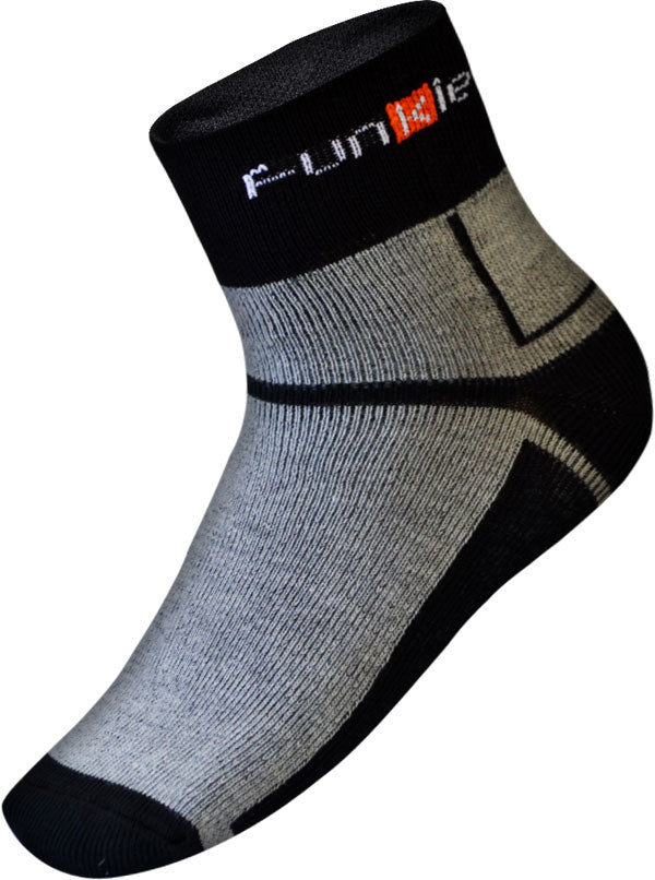 Funkier Lorca SK-44 Winter Thermo-lite Socks in Grey/Black - 35-38