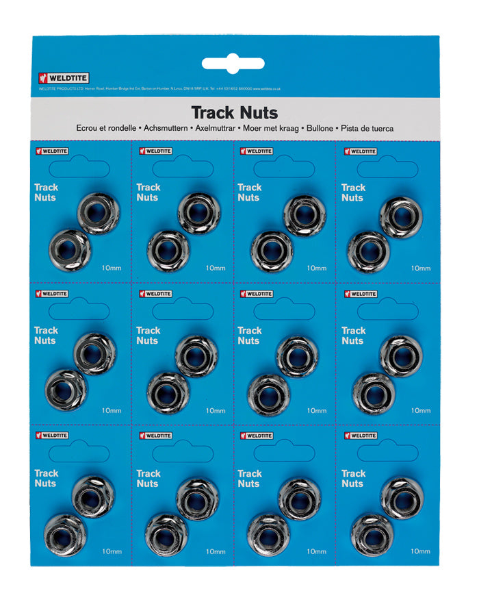 Weldtite 3/8" Track Nuts - 12 Pairs - 1 Card