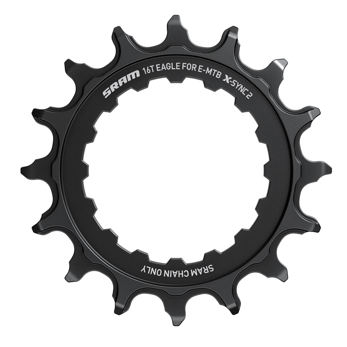 SRAM X-SYNC2 Chainring Direct Mount 6mm Offset Eagle: BLACK 12SPD 38T