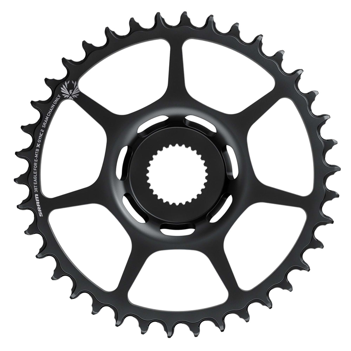 SRAM X-SYNC2 Chainring Direct Mount 6mm Offset Eagle: BLACK 12SPD 36T