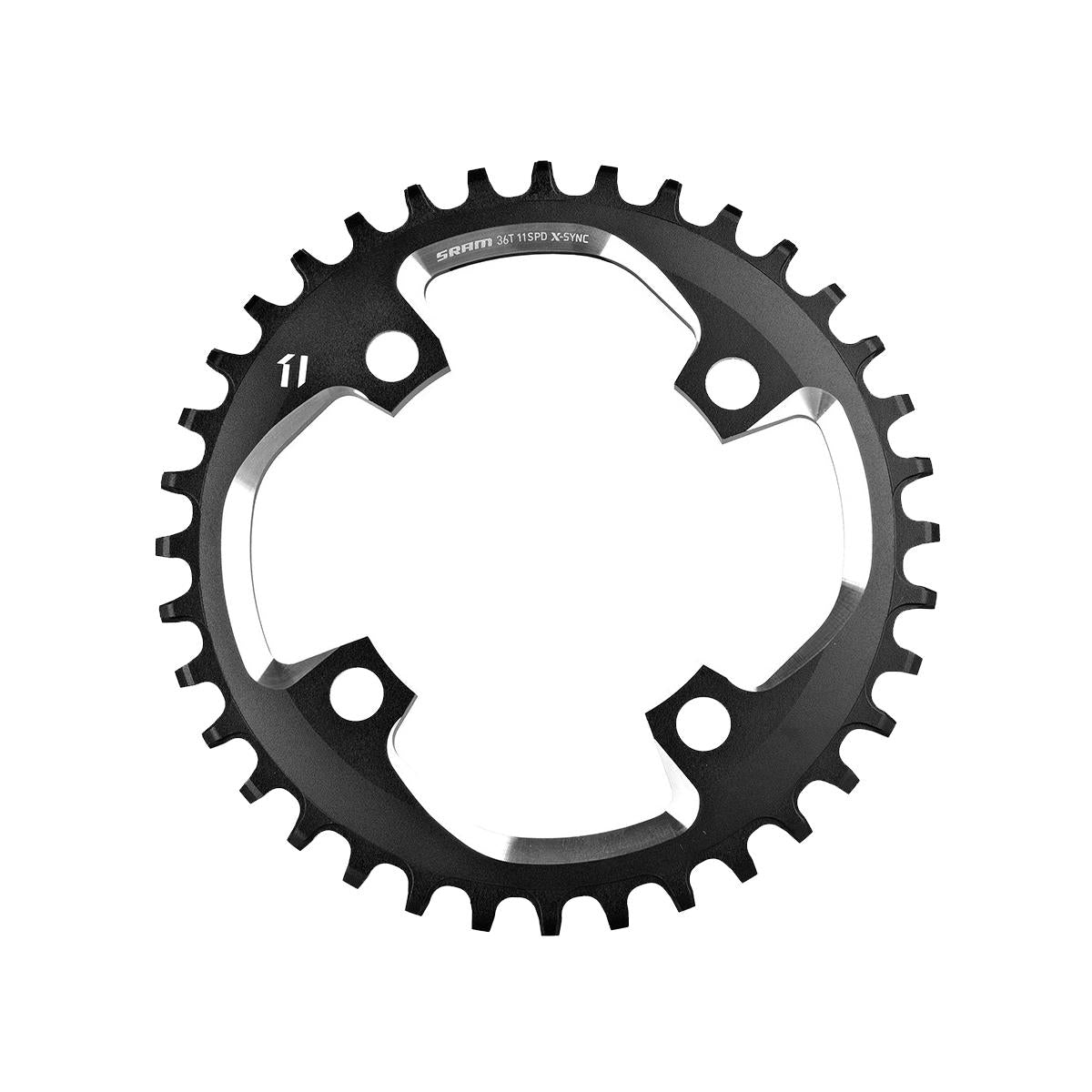 SRAM Chain Ring X-SYNC 2 94 BCD Alum Eagle Black Light Powered EMTB (Levo SL): BLACK 30T
