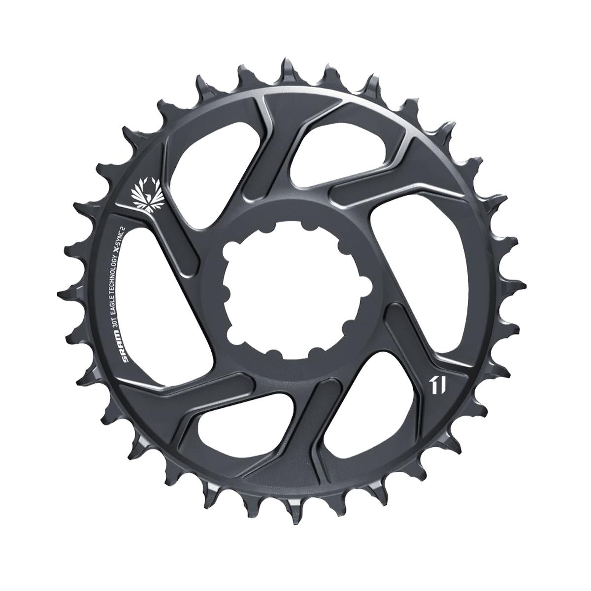 SRAM Chain Ring X-SYNC 2 Direct Mount 3mm Offset Boost Eagle: LUNAR/POLAR GREY 30T