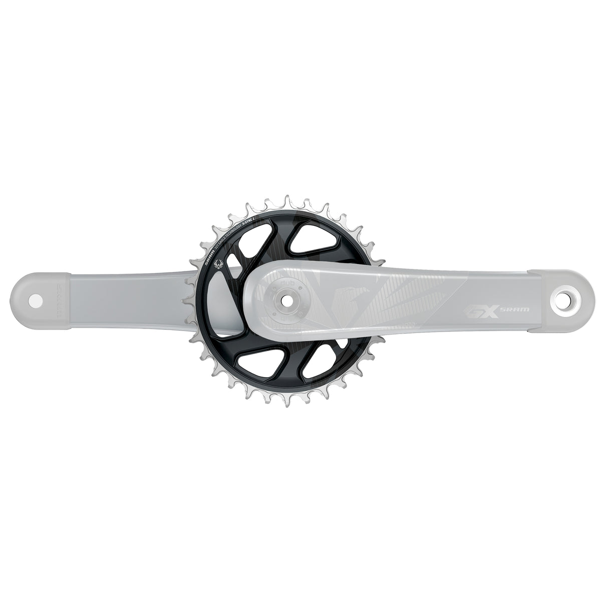 SRAM - Chain Ring T-Type Direct Mount 3mm Offset Eagle (Including 8 Bolts) Dark Polar - GX D1: DARK POLAR GREY 30T