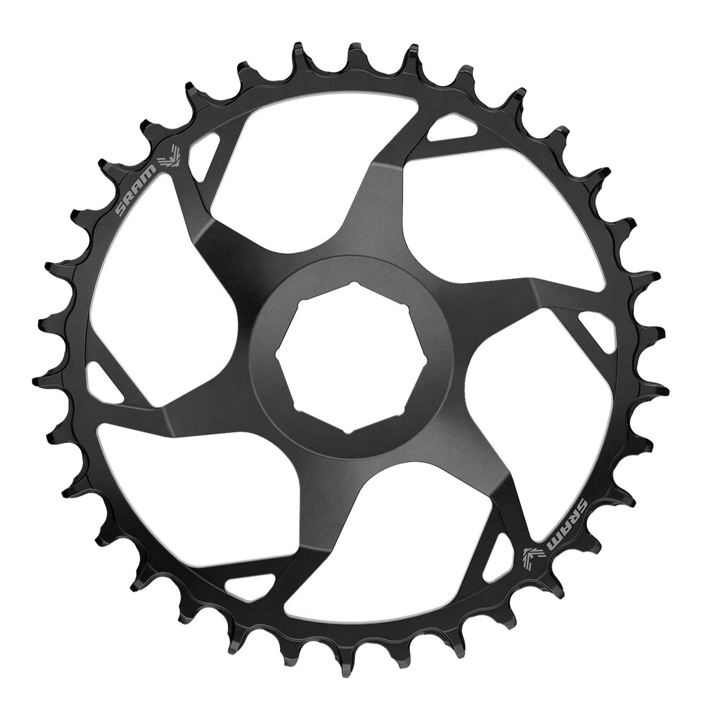 SRAM Chain Ring T-Type Eagle Steel Direct Mount 3mm Offset Eagle (Including 8 Bolts) Black - S1000: BLACK 30T