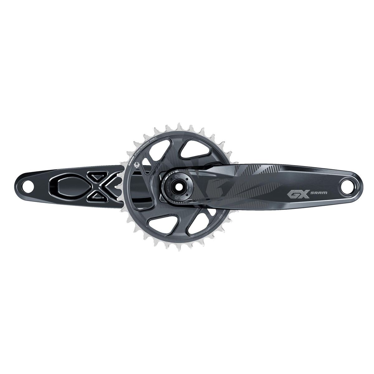 SRAM Crank GX Carbon Eagle Boost 148 DUB 12s w Direct Mount 32t X-SYNC 2 Chainring (DUB Cups/Bearings Not Included): LUNAR GREY 170MM