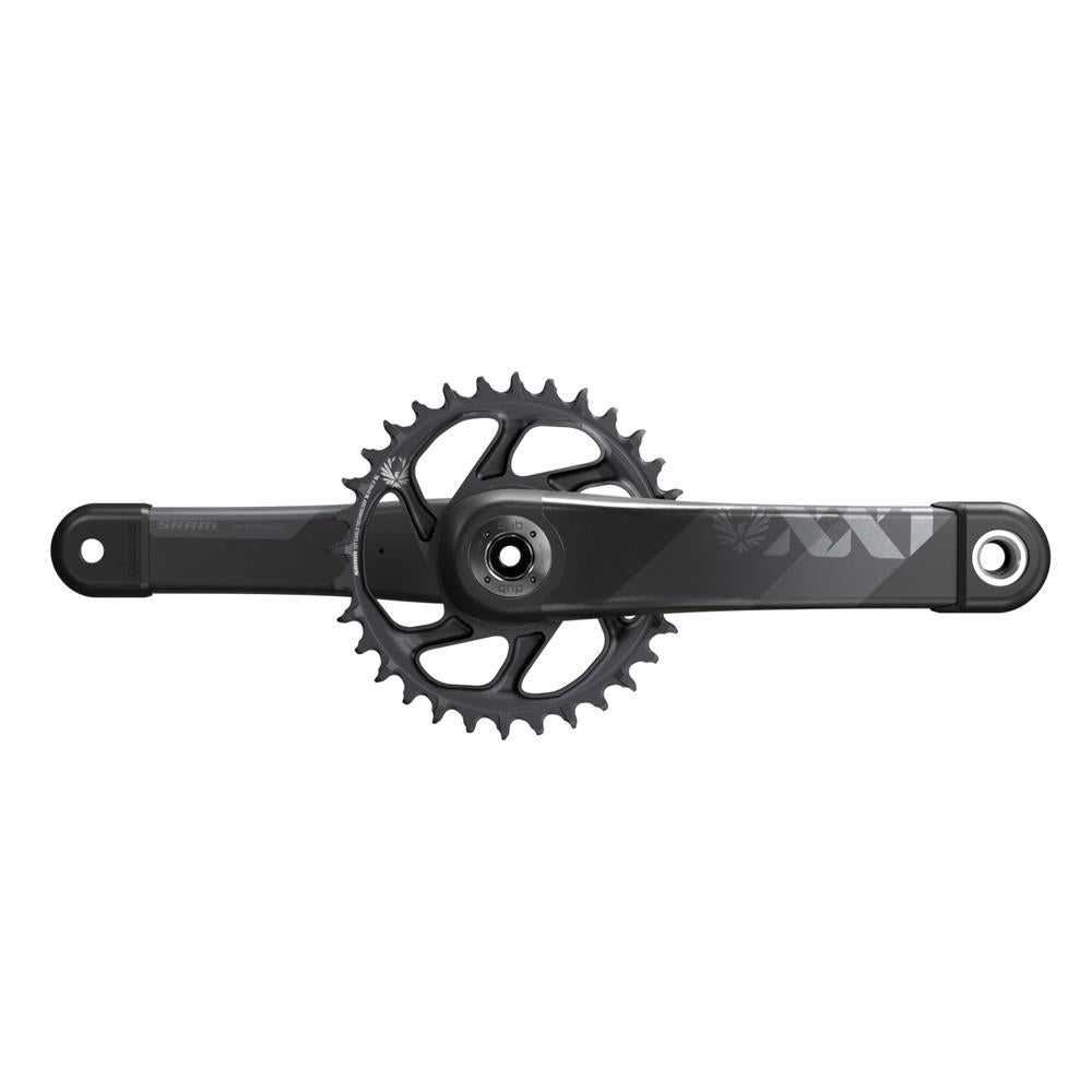 SRAM Crankset XXSL Eagle Q168 55mm Chainline Dub Black 34T T-Type (BB Not Included)  2023: BLACK 175MM