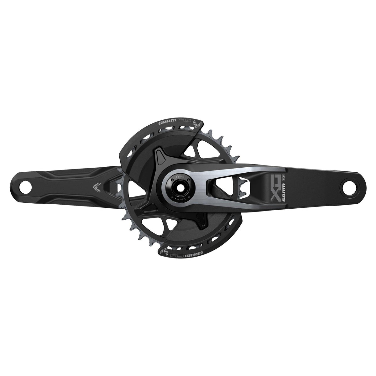 SRAM Crank Arm Assembly GX ISIS Black Self Extracting Bolt - for Pedal Assist (Crank cap/Chainring/BB not included): BLACK 160MM