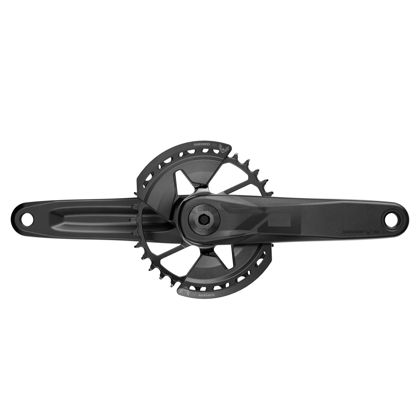SRAM Crank Arm Assembly Eagle 90 ISIS Black M15 Self Extracting Bolt SRAM/Brose Crank Cap: BLACK 150MM