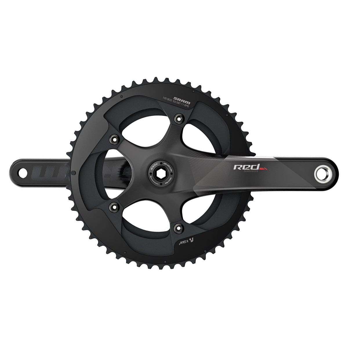 SRAM Crankset Red D1 DUB (BB Not Included): BLACK 175MM - 48-35T