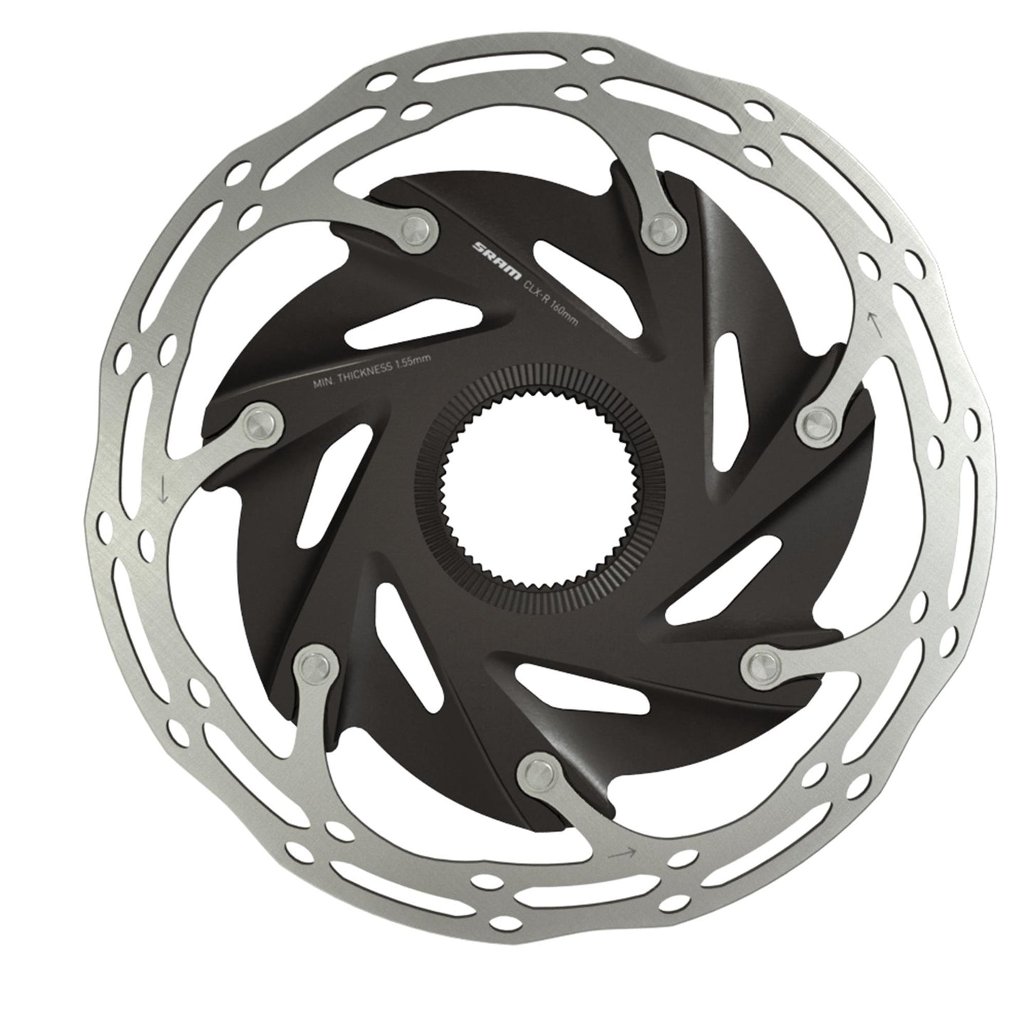SRAM Rotor - HS2 Center Lock (Includes Lockring) Rounded:  160MM