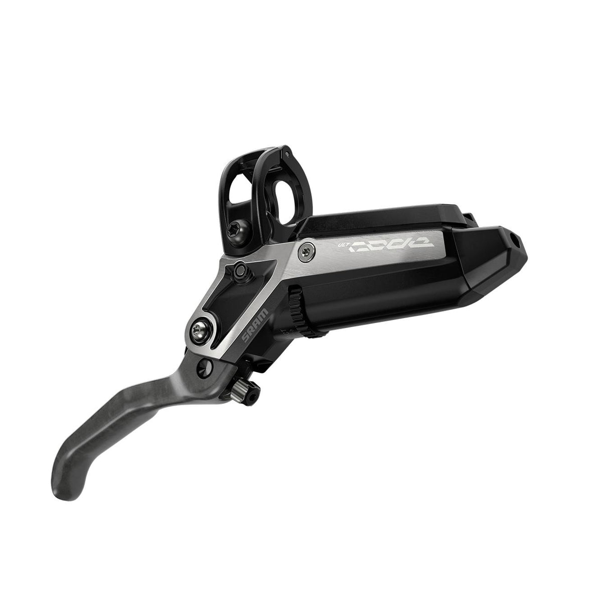 SRAM Disc Brake Level Silver Stealth 2 Piston -  Aluminum Lever, Stainless Hardware, Reach Adj, Front Hose (Includes MMX Clamp, Rotor/Bracket Sold Separately) C1: BLACK ANO 950MM