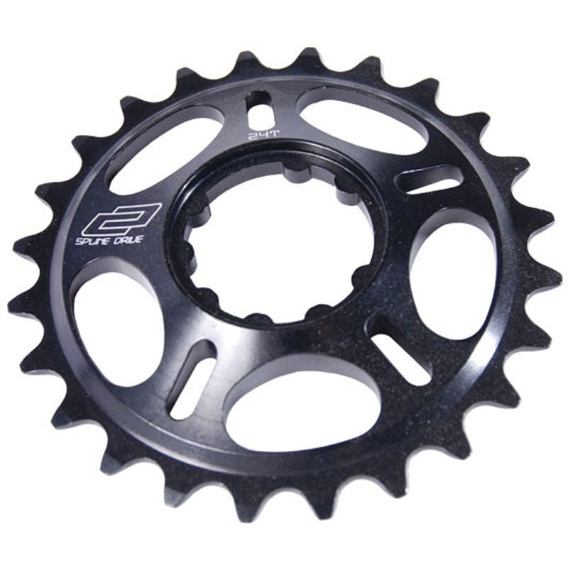 DMR - Spline Drive Chain Ring - 24t - Black