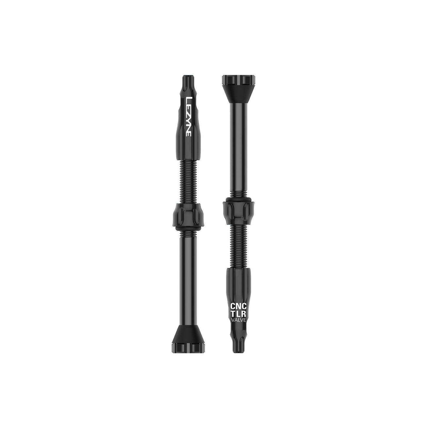 Lezyne - CNC TLR Valves (Pair) 60mm - Black