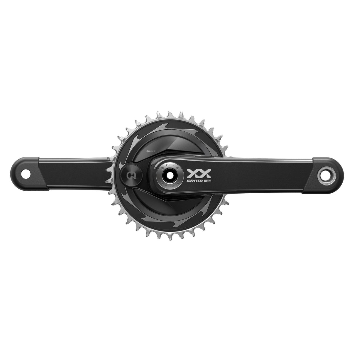 SRAM Crankset Powermeter X0 Eagle Spindle Q174 55mm Chainline Dub MTB Wide Black 2-Guards 32T T-Type (BB Not Included) 2023: BLACK 175MM
