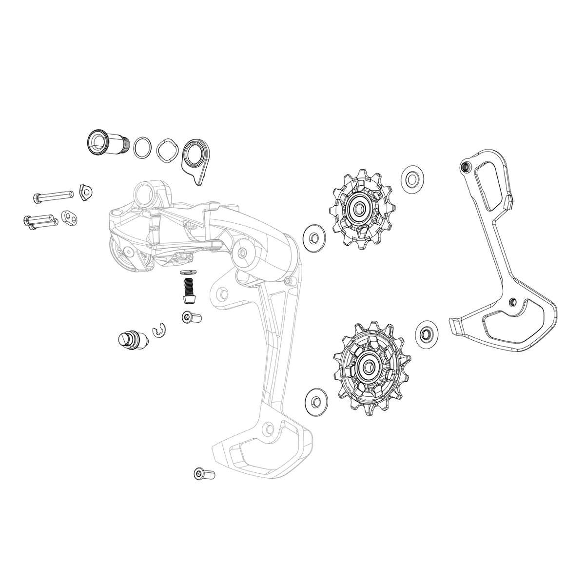 SRAM RED AXS E1 2X Powermeter groupset: 50/37T 10-36T 165MM