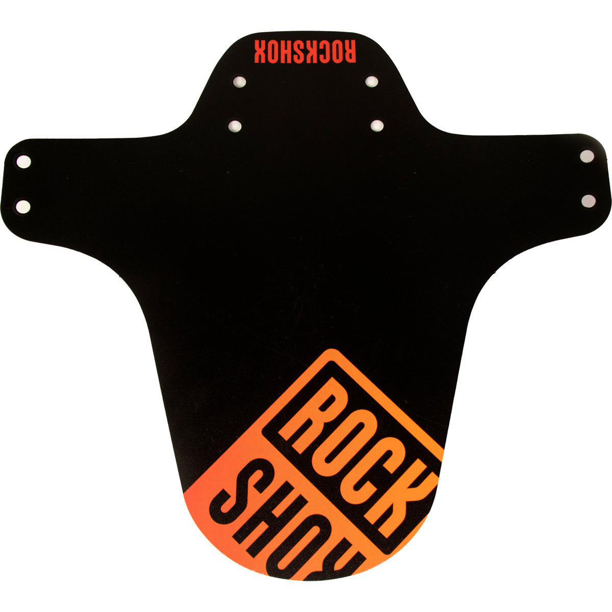 RockShox Universal MTB Fender 2022: FULL SILVER/WHITE FADE WITH BLACK LOGO UNIVERSAL