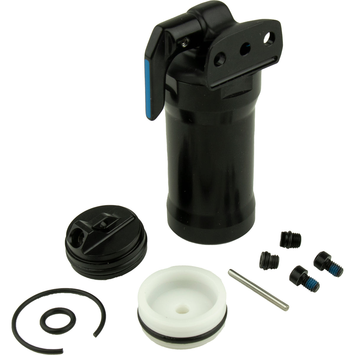 RockShox Spare - Rear Shock Air Can Assembly - Solo Air 185/210X47.5-55mm (Includes Decals, Seals, 15W50, Dynamic Seal Grease) - Sidluxe A1+ (2021+): BLACK