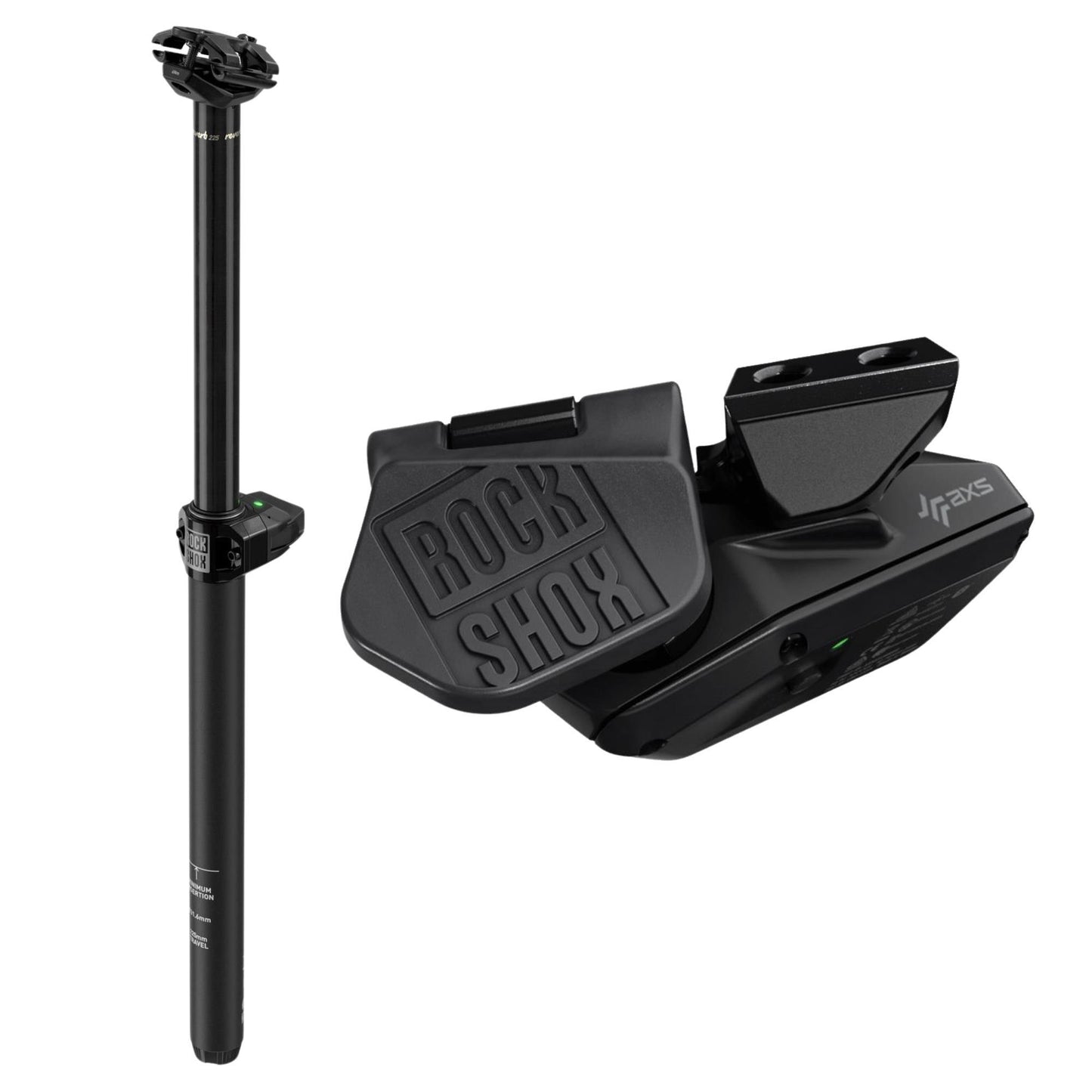 ROCKSHOX Reverb AXS B1 With 1 Button Left Hand Remote:  34.9MM X 225MM