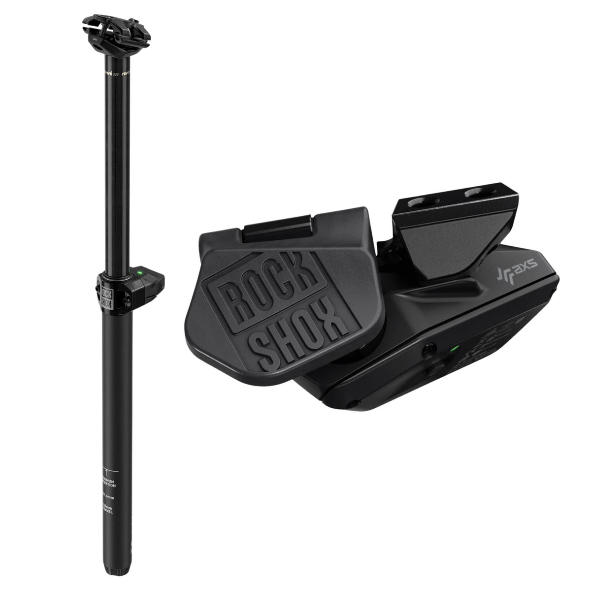 ROCKSHOX Reverb AXS B1 With 1 Button Left Hand Remote:  34.9MM X 125MM
