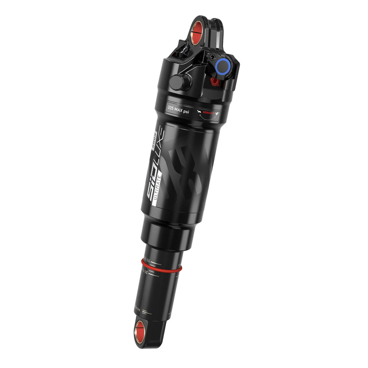 RockShox Rear Shock SIDLuxe Ultimate 3 Position Remote Inpull (185X47.5)Debonair,1Token,Reb85/Comp30,Mid8,Lockout8,Trunnionstandard(10X22.2)(Remotesoldseparately)-A2Mondrakerf-Podium(2020+):  185X47.5